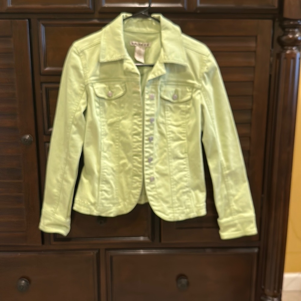Green Jean Jacket